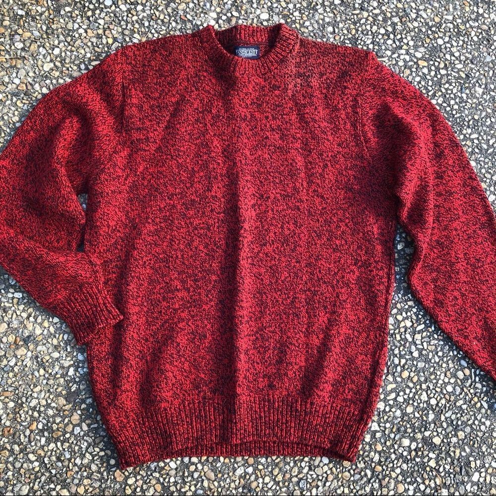 vintage 1980’s 1990’s Lands’ End rag wool sweater - Picture 1 of 4